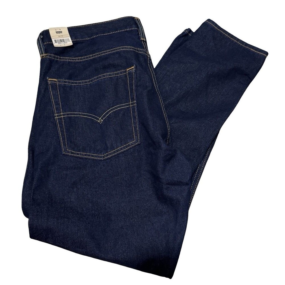 NWT Levis 512 Men's 36X30 Slim Taper Fit Stretch Blue Denim Jeans New